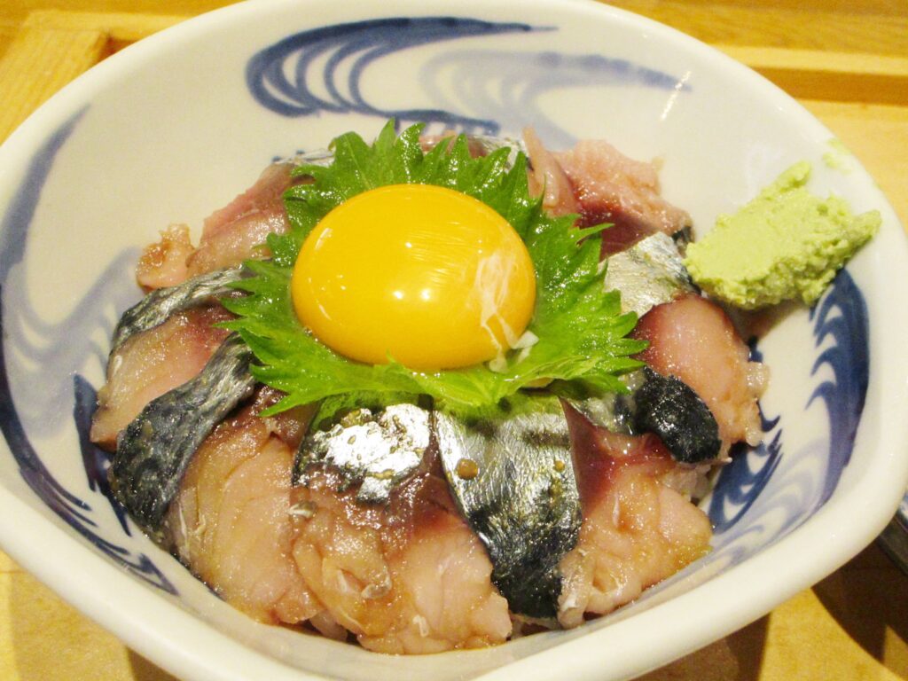 Goma Saba: fresh mackerel dish