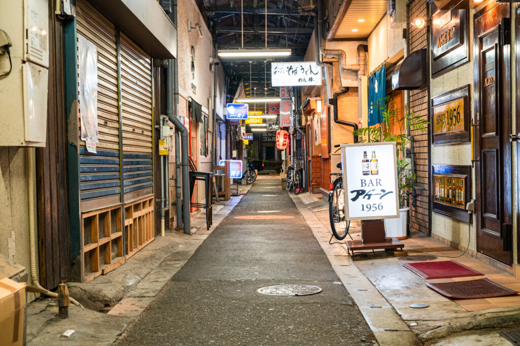 alley of Kurume City